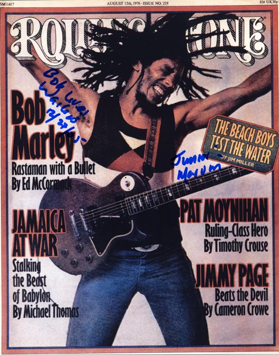 Bob Marley & The Wailers autograph