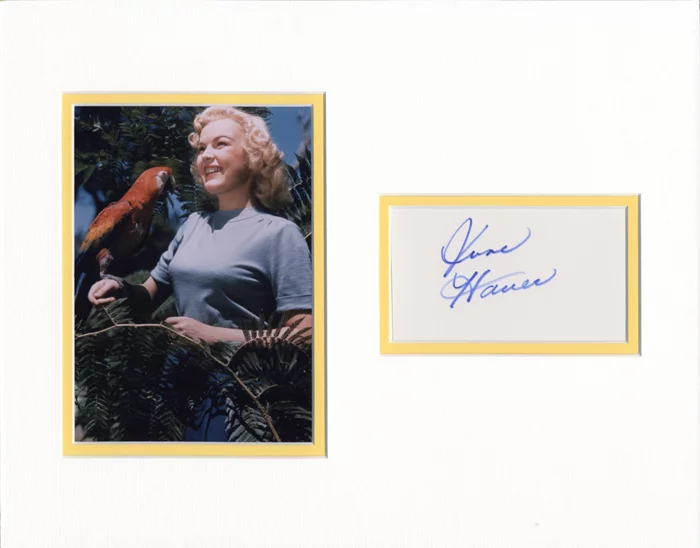June Haver autograph