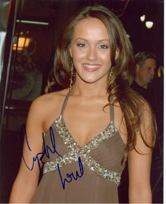 Crystal Lowe autograph