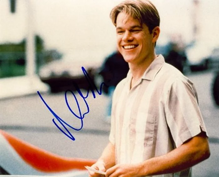 Matt Damon autograph