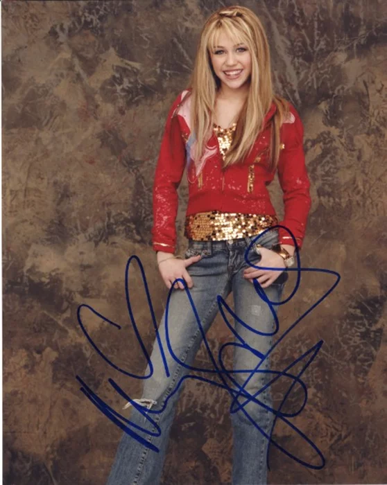 Miley Cyrus autograph