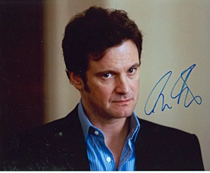 Colin Firth autograph