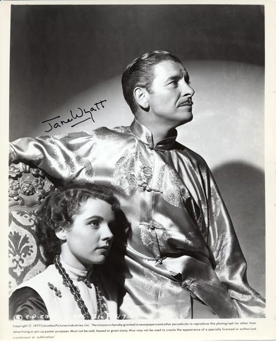 Jane Wyatt autograph