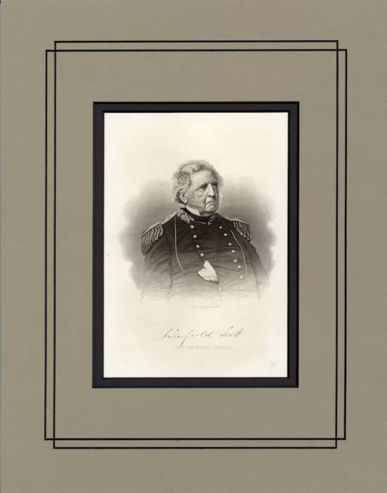 Lt. General Winfield Scott autograph