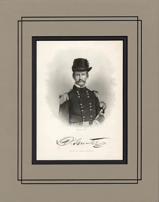 Major General David Hunter autograph