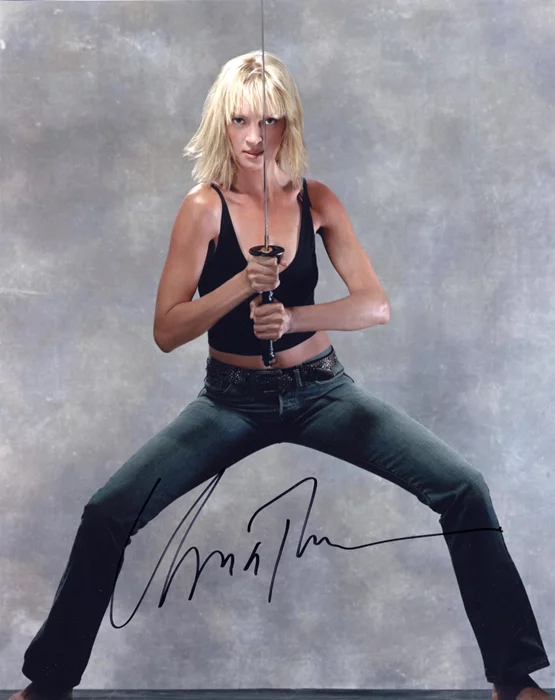 Uma Thurman autograph