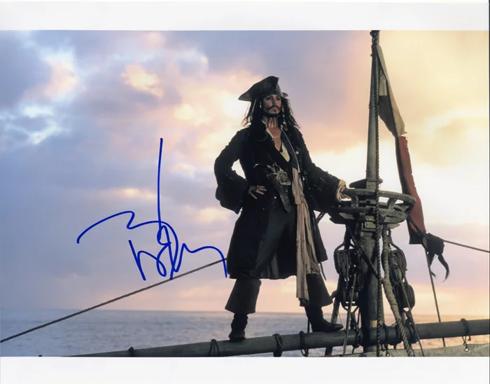 Johnny Depp autograph
