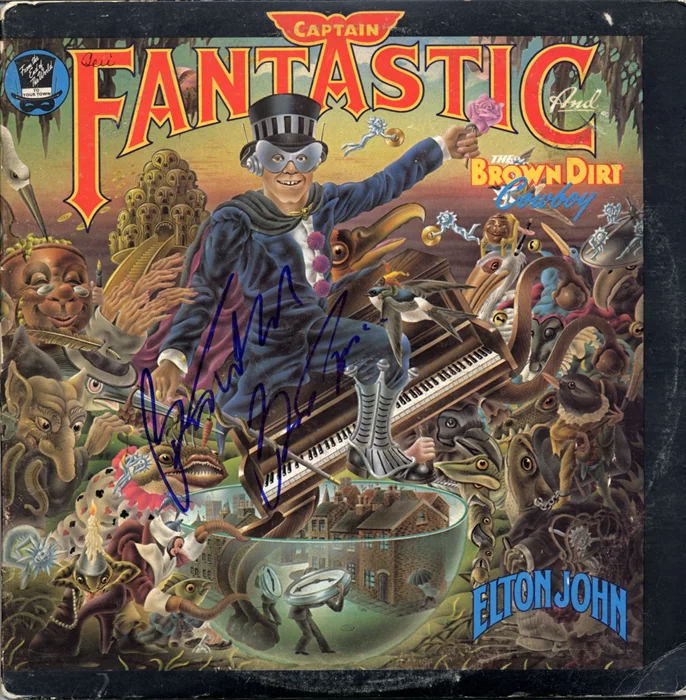Elton John autograph