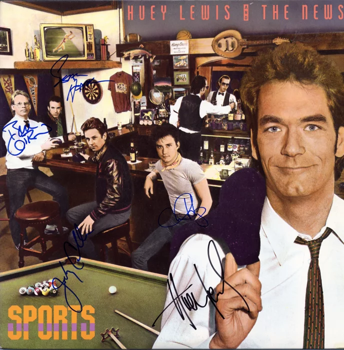 Huey Lewis and The News autograph