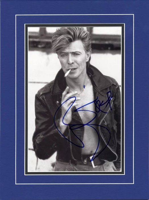 David Bowie autograph