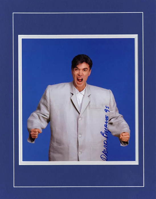 David Byrne autograph