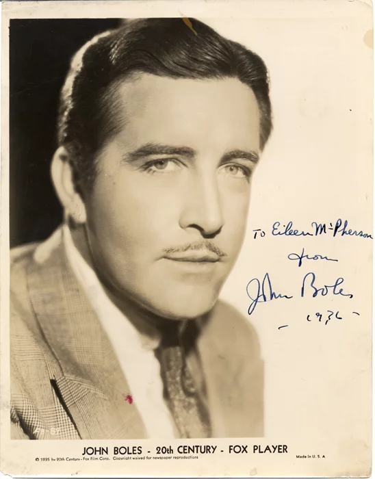 John Boles autograph