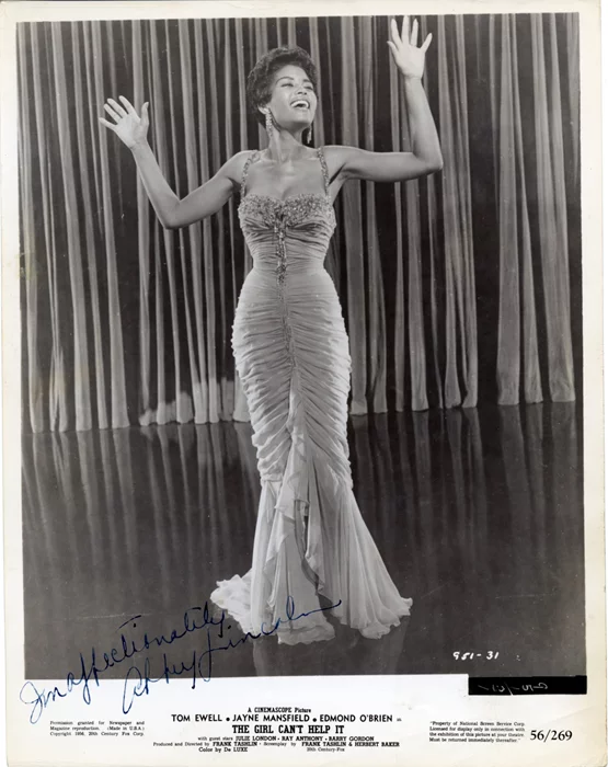 Abbey Lincoln autograph
