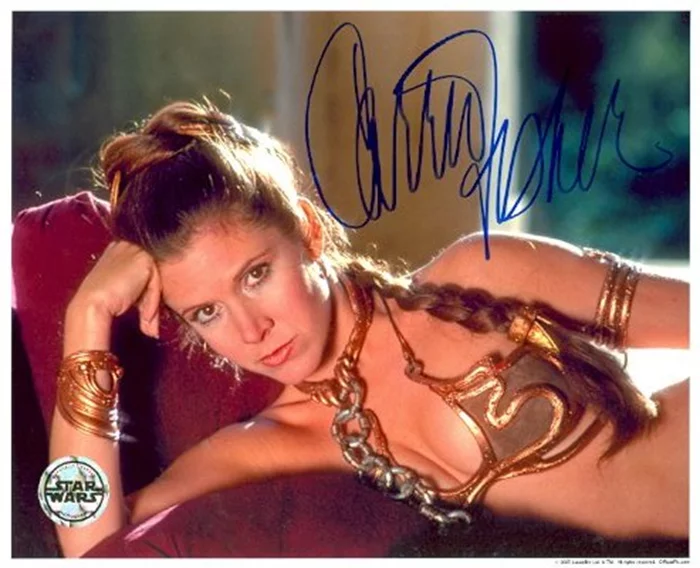 Carrie Fisher autograph