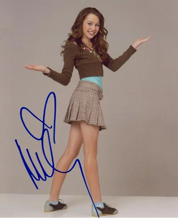 Miley Cyrus autograph