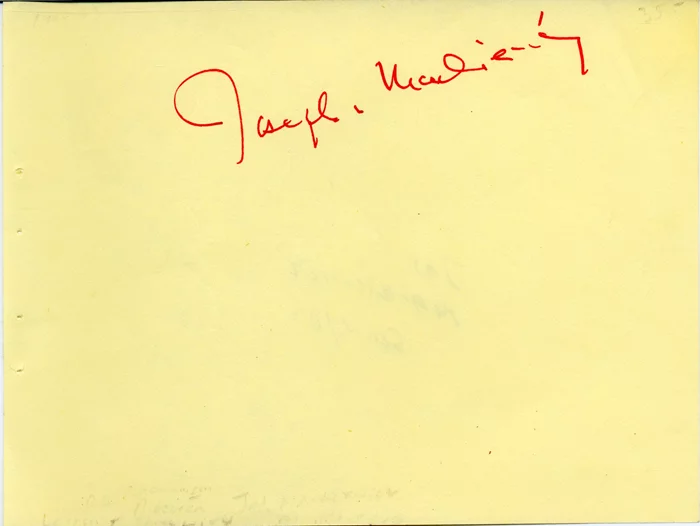 Joseph Mankiewicz autograph