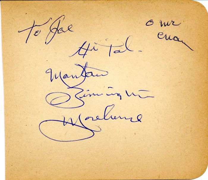 Mantan Moreland autograph