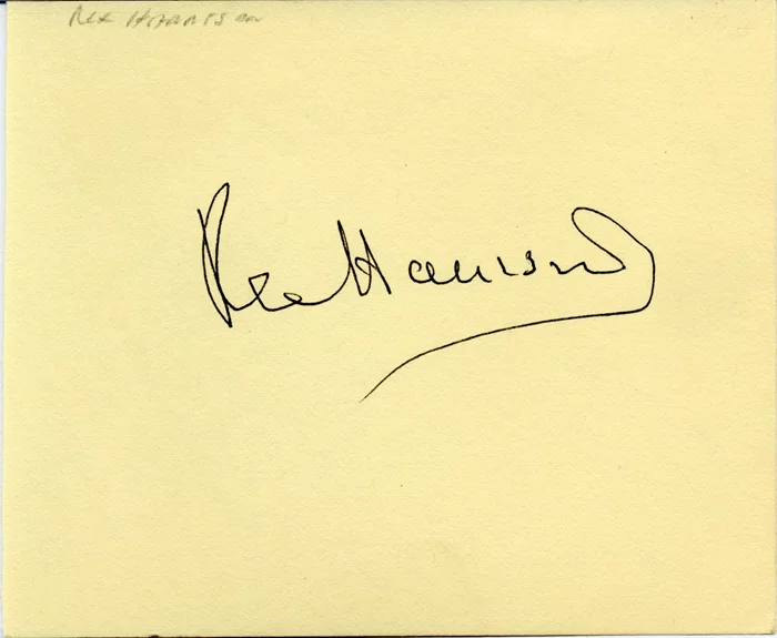 Rex Harrison autograph