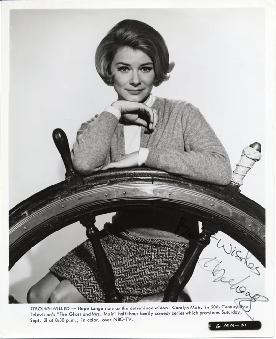 Hope Lange autograph