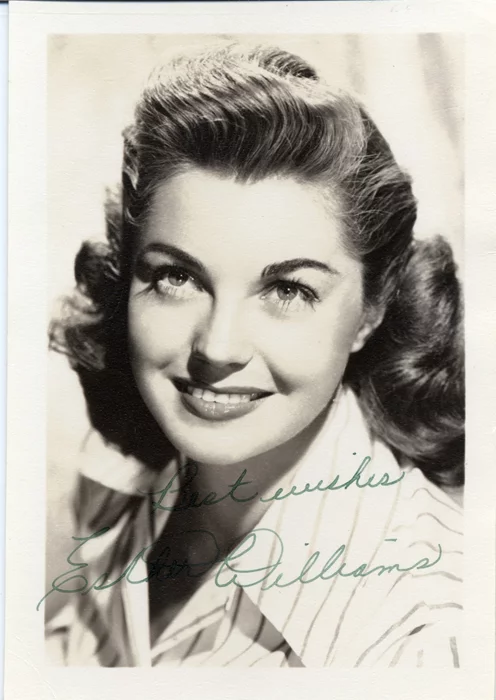 Esther Williams autograph