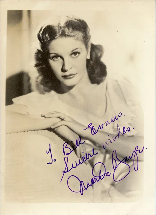 Martha Raye autograph