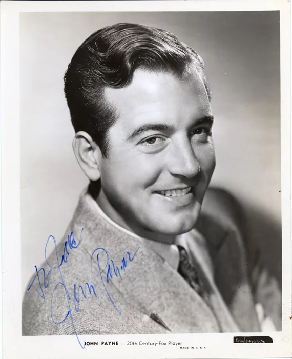 John Payne autograph