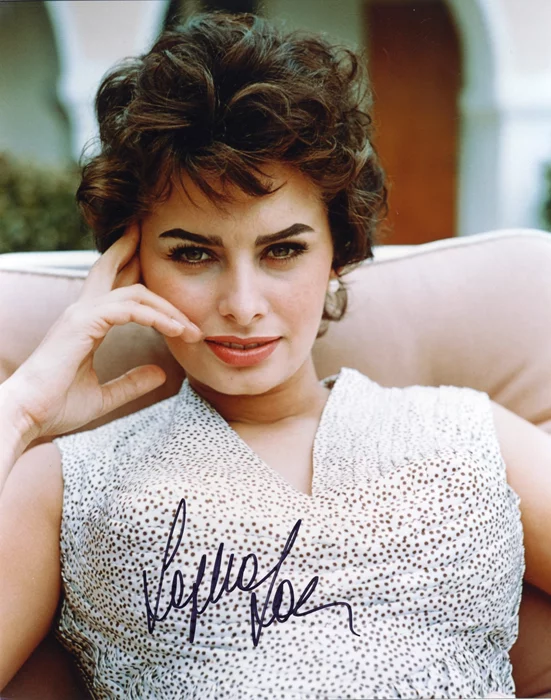Sophia Loren autograph