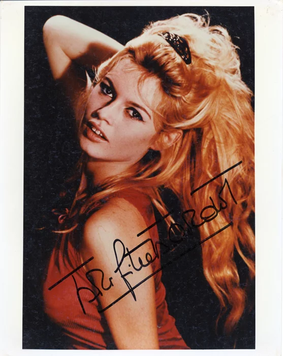 Brigitte Bardot autograph