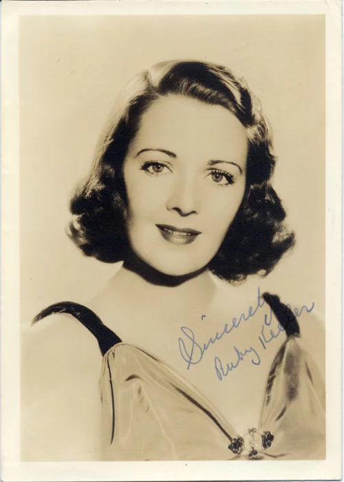 Ruby Keeler autograph