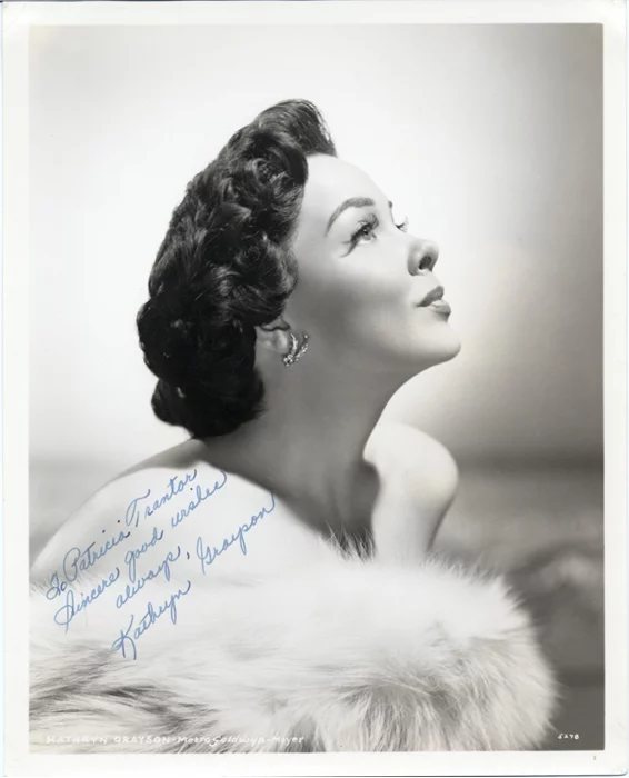 Kathryn Grayson autograph