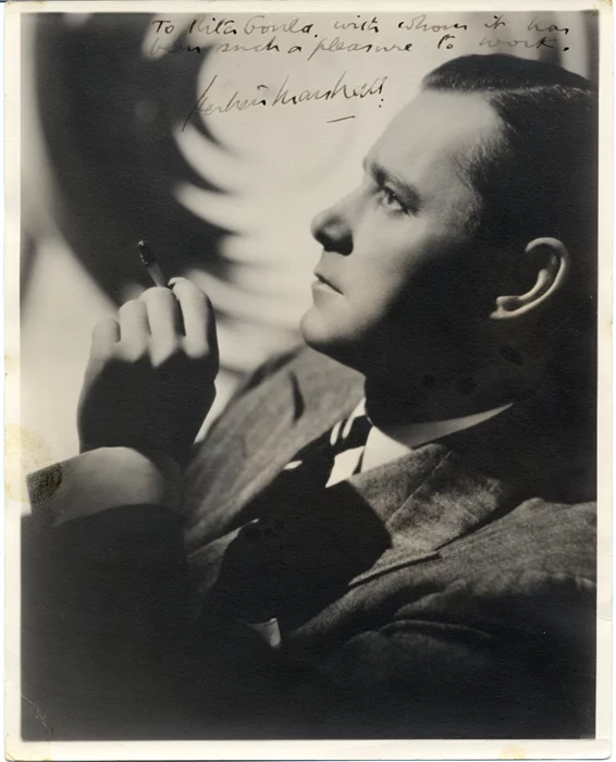 Herbert Marshall autograph
