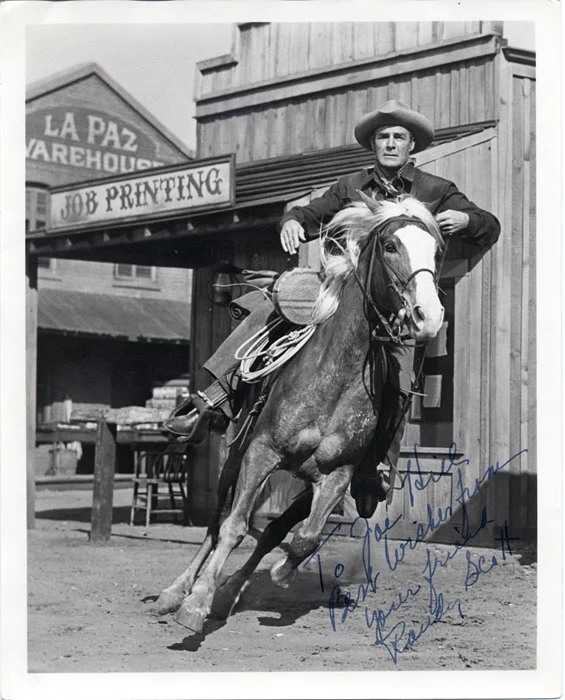 Randolph Scott autograph