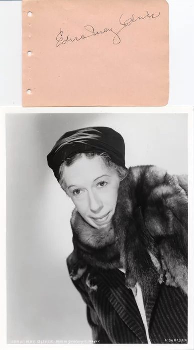 Edna May Oliver autograph