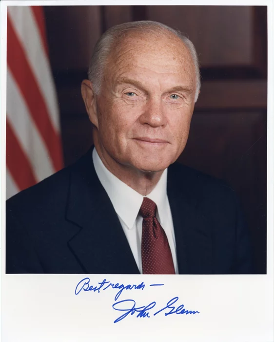 John Glenn autograph