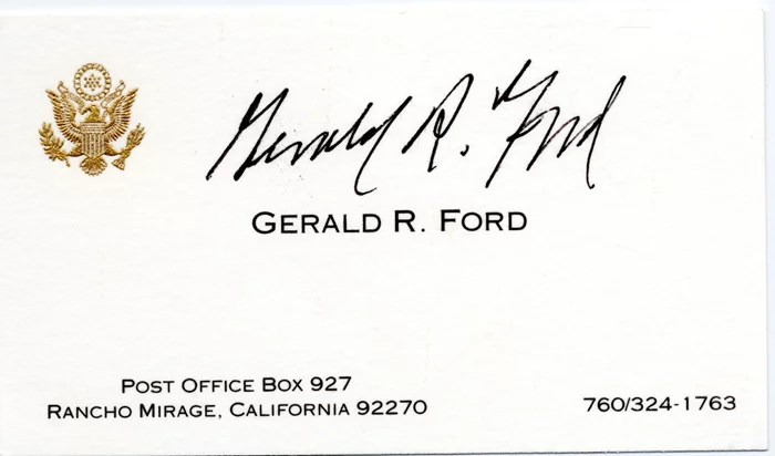 Gerald Ford autograph