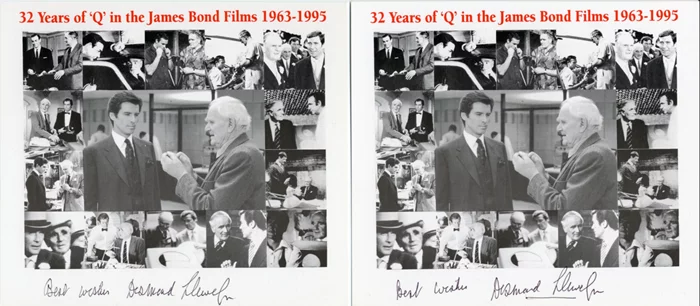 Desmond Llewelyn autograph