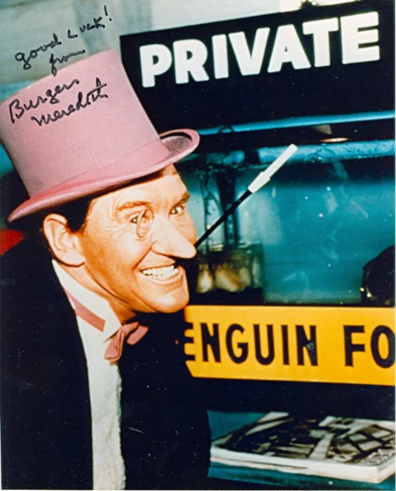Burgess Meredith autograph