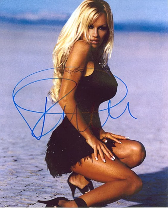 Pamela Anderson autograph