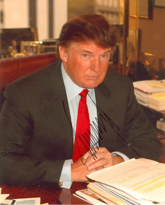Donald Trump autograph