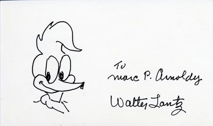 Walter Lantz autograph