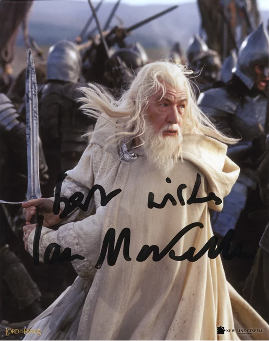 Ian McKellen autograph