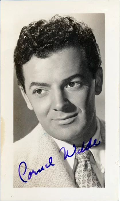 Cornel Wilde autograph