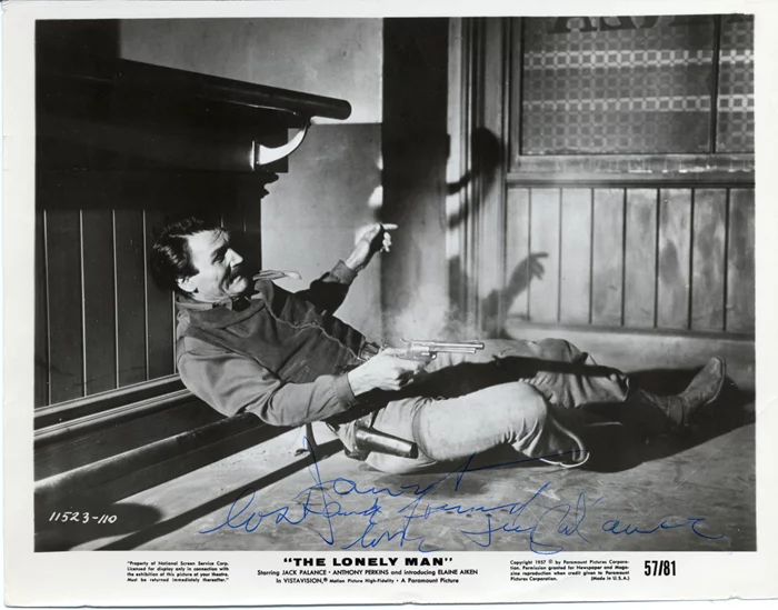 Jack Palance autograph