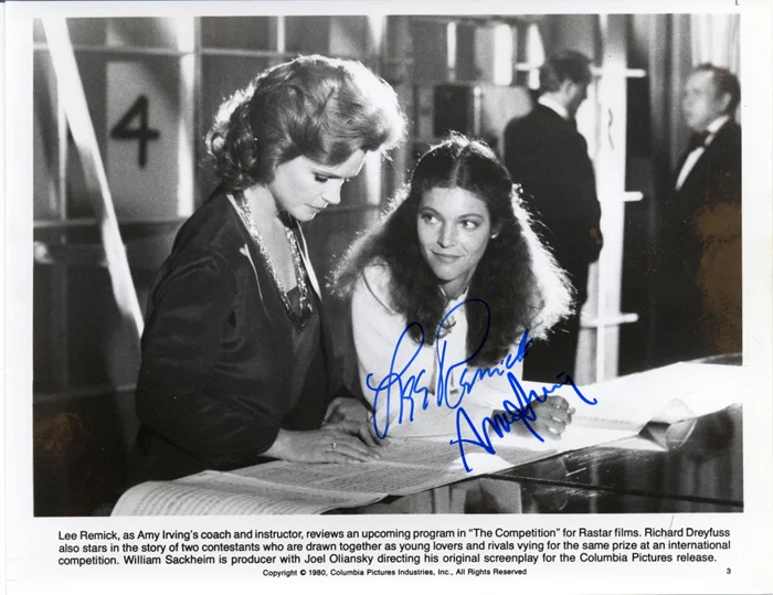 Lee Remick & Amy Irving autograph