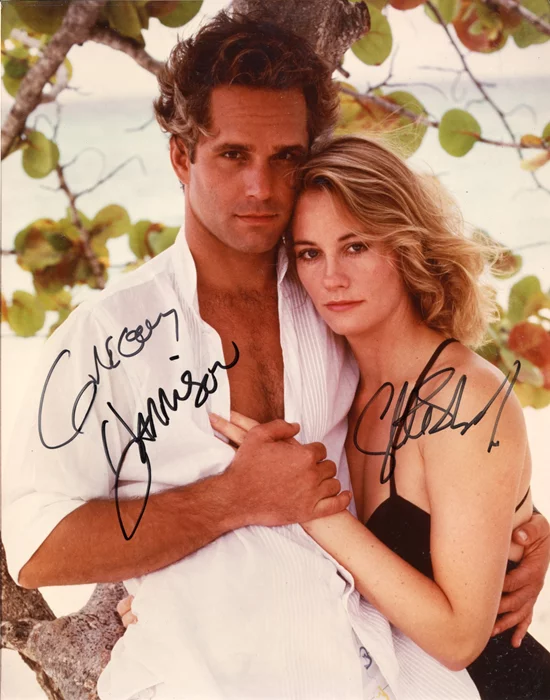 Cybill Shepherd & Greg Harrison autograph
