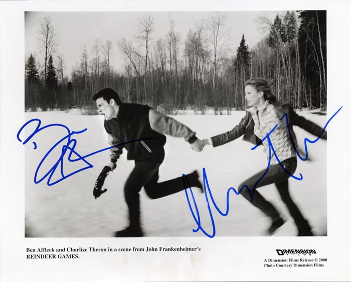 Ben Affleck & Charlize Theron autograph