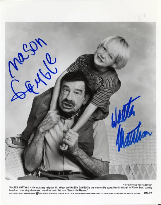 Dennis The Menace autograph