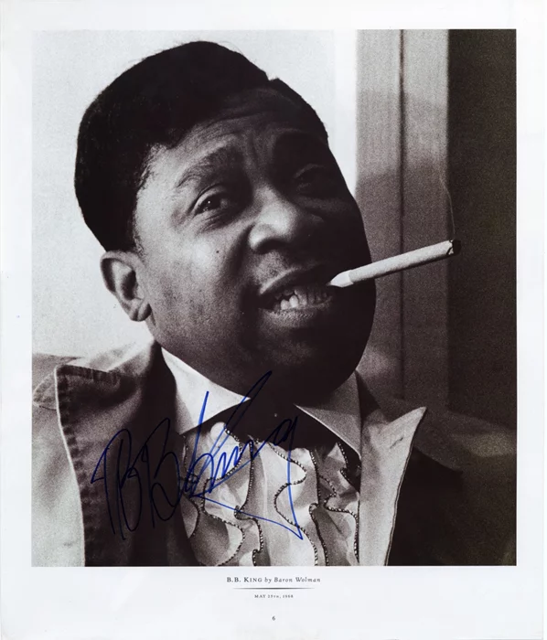 B.B. King autograph