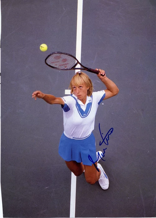 Martina Navratilova autograph