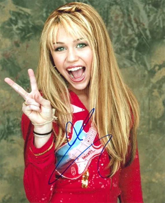Miley Cyrus autograph